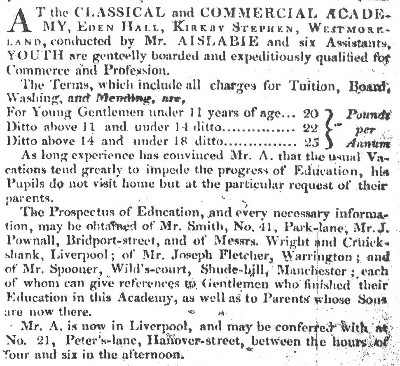 Liverpool Mercury 1812